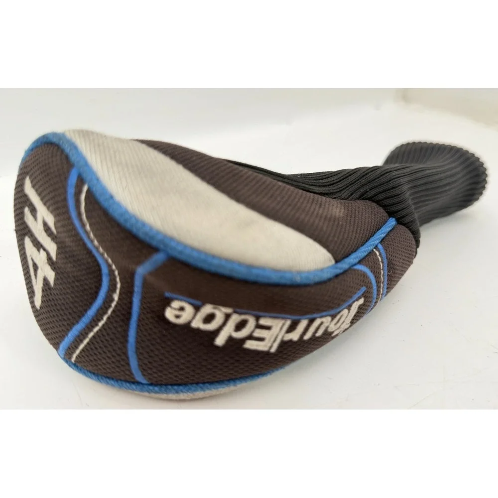 Tour Edge HP25 4 Hybrid Golf Club Headcover Black Silver Blue Trim 4H Knit Sock